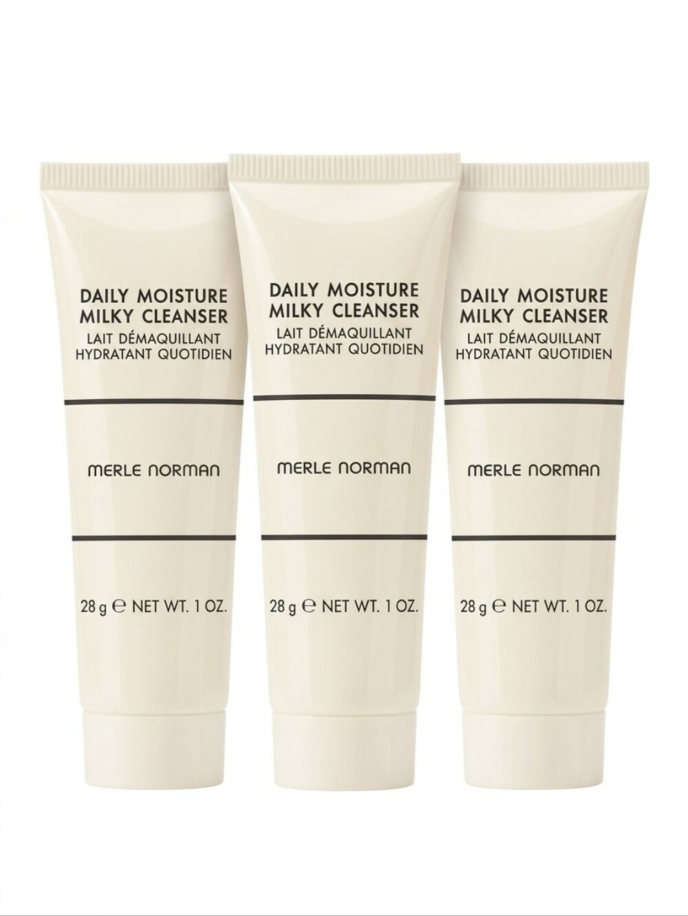 Lot of 3 Merle Norman Daily Moisture Milky Cleanser Travel Size 1oz Each New